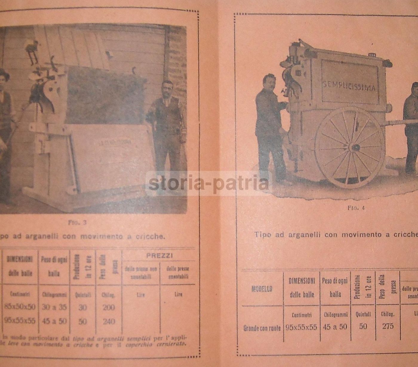 Depliant Pressa Foraggi "Semplicissima" Franchini Firenze Anni '30