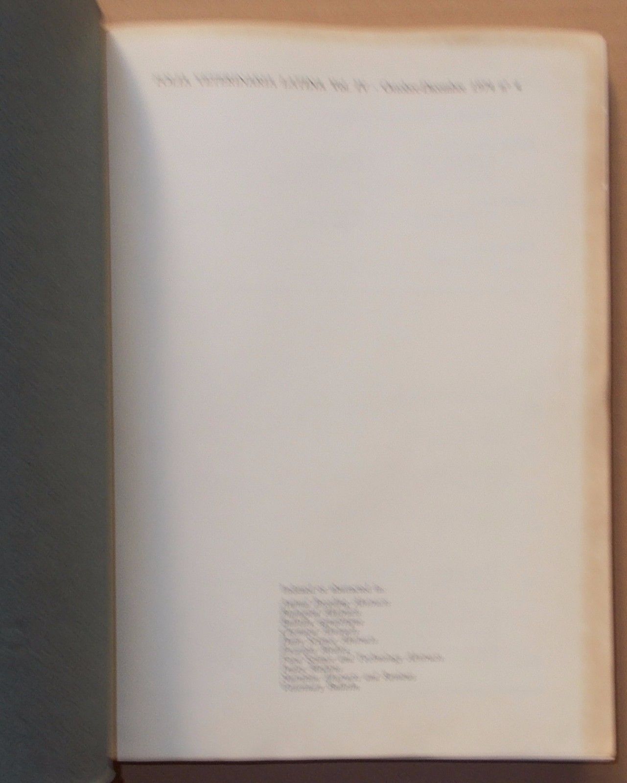 Folia Veterinaria Latina Vol. IV 1974 Rivista Medicina Veterinaria