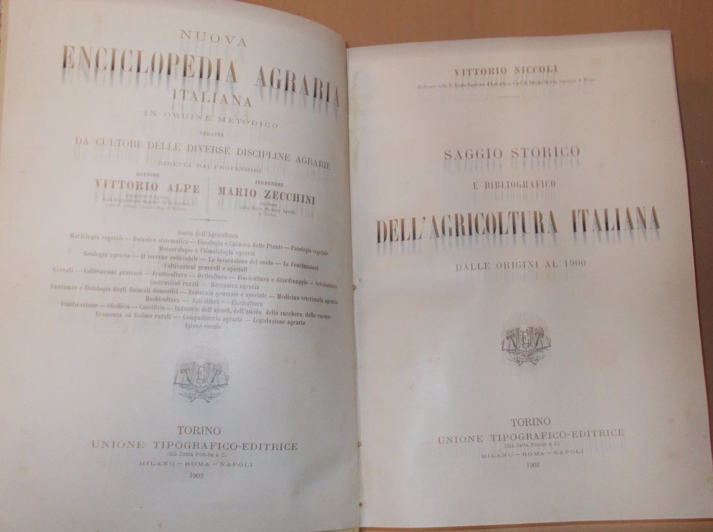 Saggio Storico E Bibliografico Dell'Agricoltura Italiana   Vittorio Niccoli, 1902