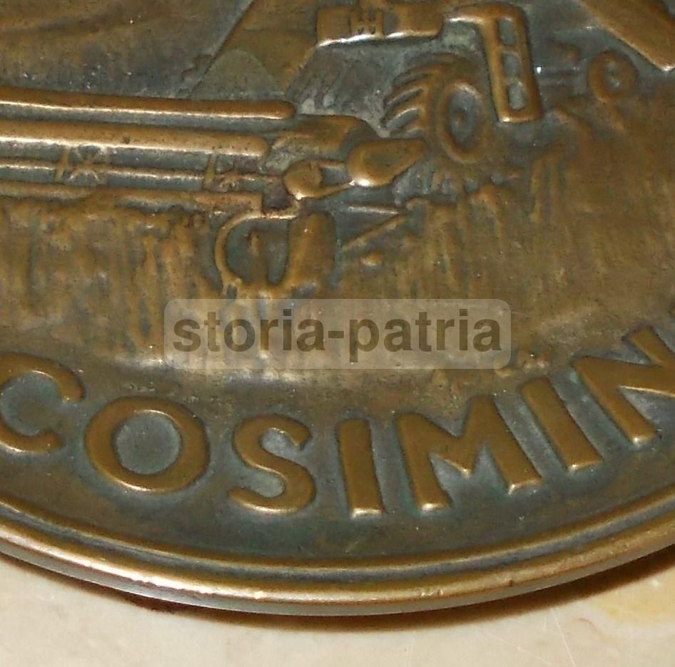 Placca Pubblicitaria Cosimini McCormick Agricoltura 1856 1956