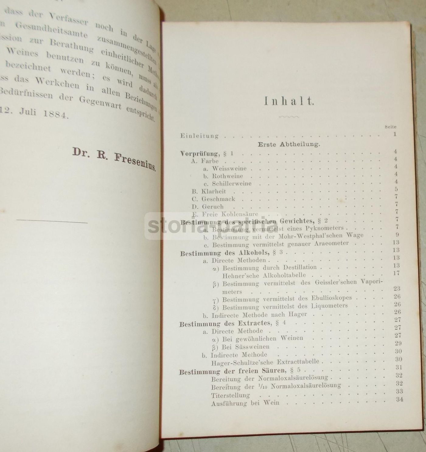 Analisi Del Vino: Borgmann E Fresenius (1884)   Enologia E Chimica