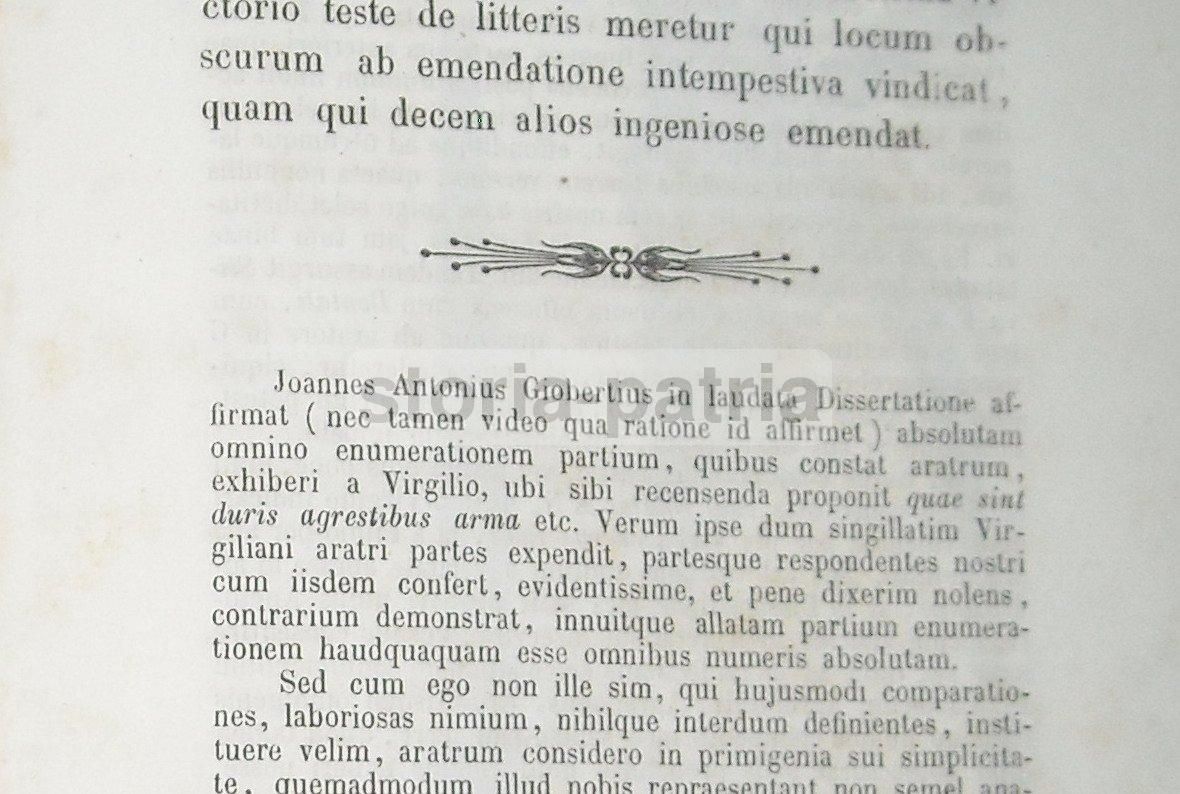 De Aratro A Virgilio Descriptio (1851, Bologna)