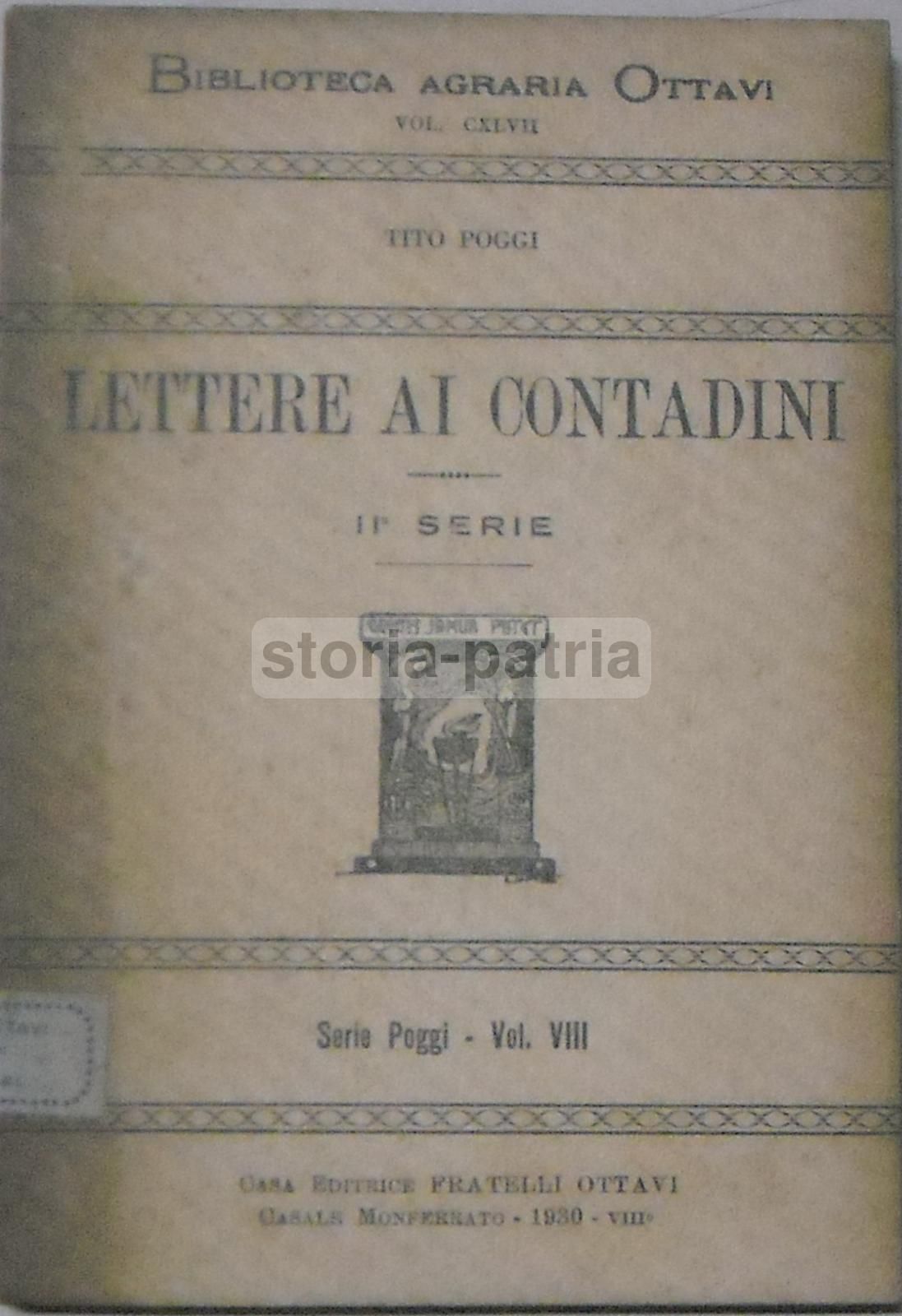 Lettere Ai Contadini Di Tito Poggi (1930) – Coltivazione E Cereali