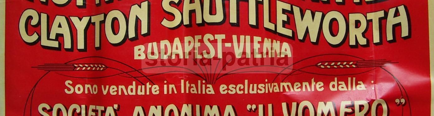 Manifesto Pubblicitario Trebbiatrici Hofherr Schrantz, Anni '20 '30