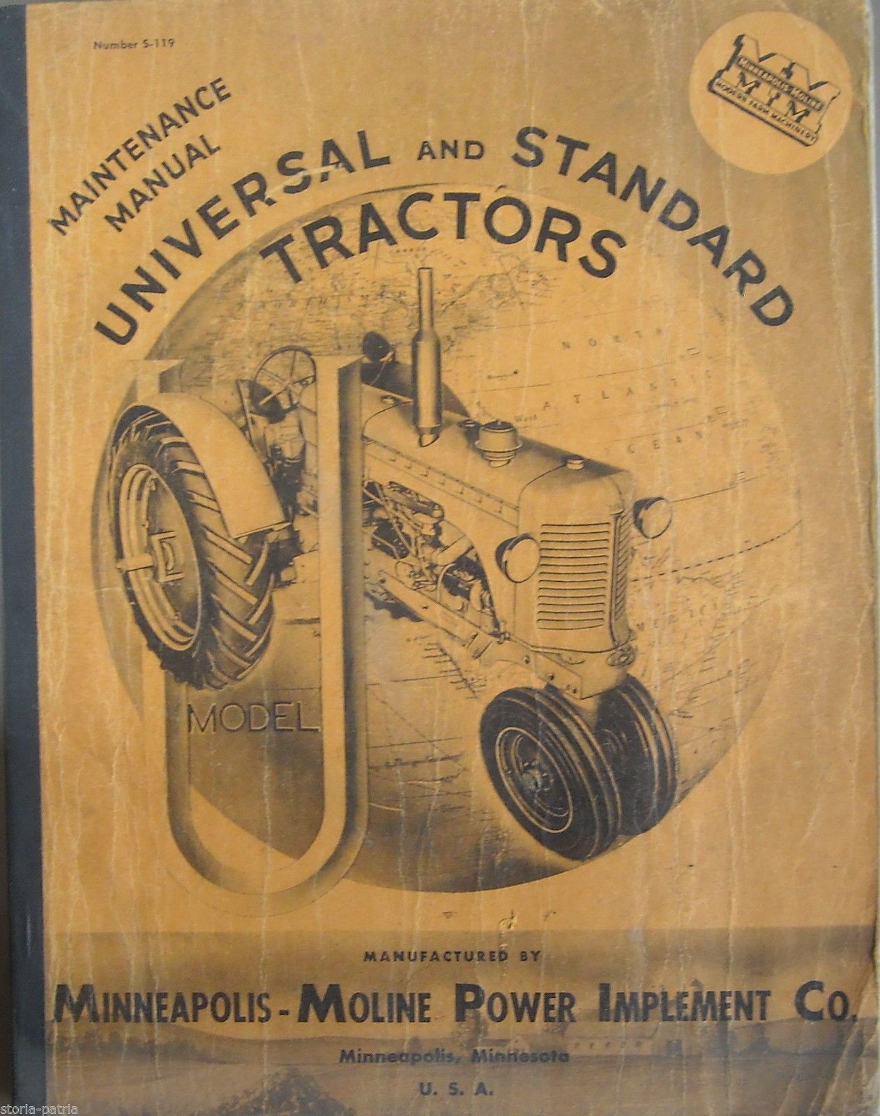 Manuale Manutenzione Trattori Minneapolis Moline Anni 30 40