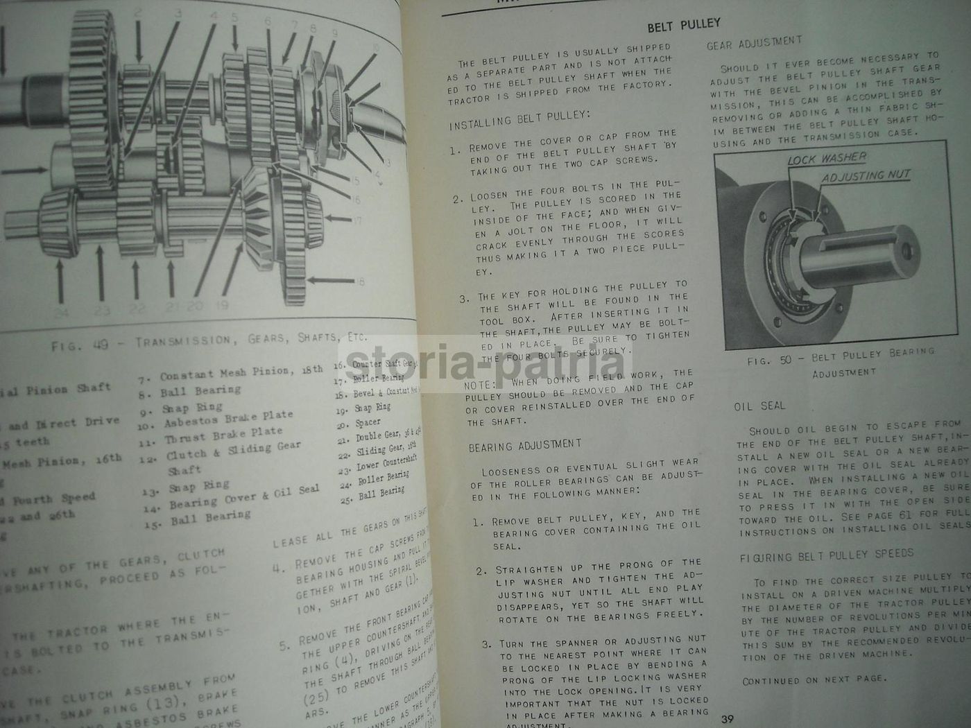 Manuale Manutenzione Trattori Minneapolis Moline Anni 30 40