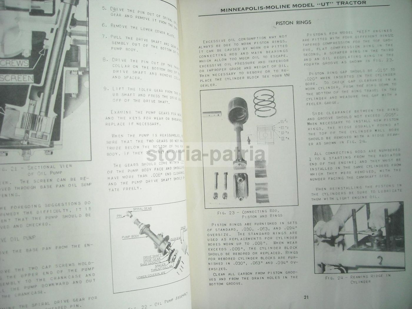 Manuale Manutenzione Trattori Minneapolis Moline Anni 30 40