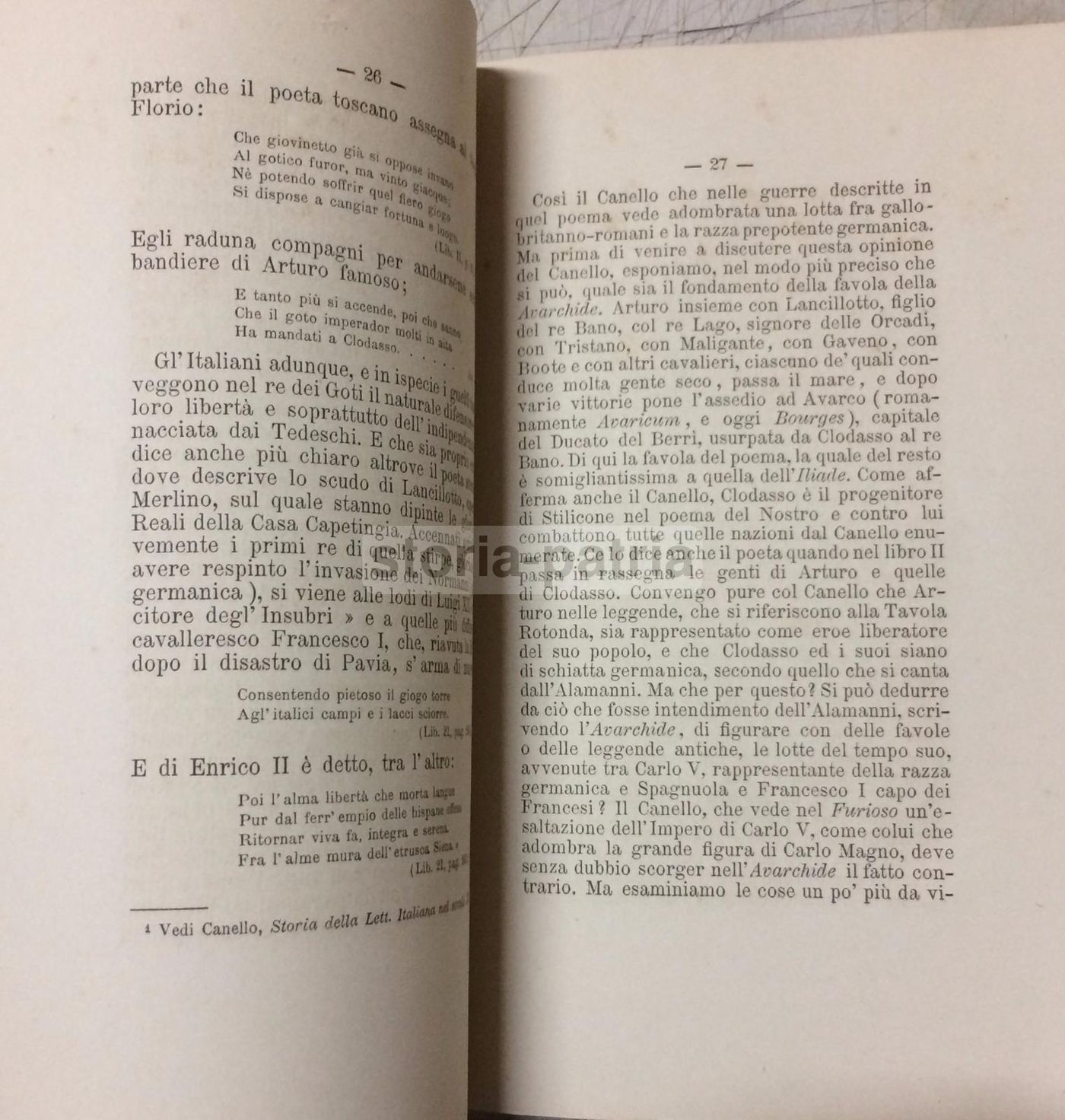 Dei Poemi Epici Di Luigi Alamanni, Salerno 1888, Vincenzo Gualtieri
