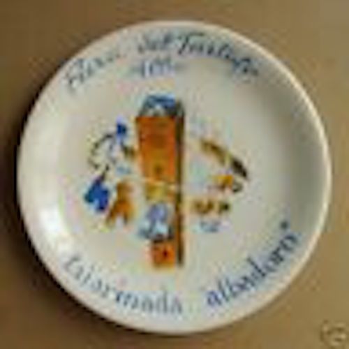 Piatto In Ceramica Fiera Del Tartufo Di Alba Faiarinada "Albadoro" 1966