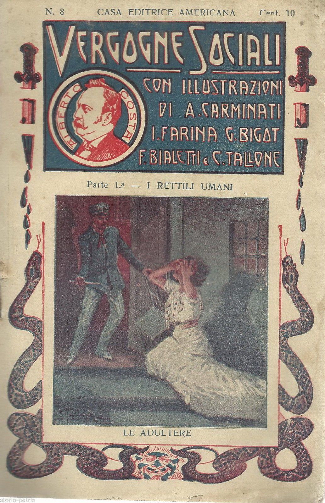 Alberto Costa: Le Adultere, 1900. Cronaca Nera, Adulterio E Divorzio