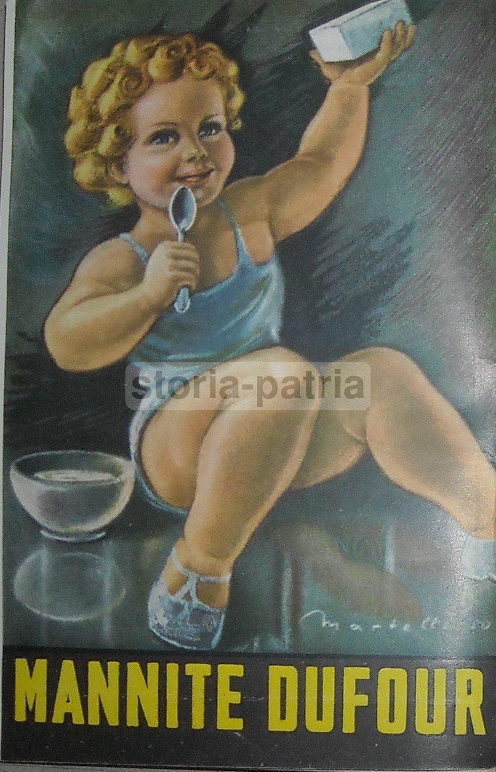 Pubblicità Mannite Dufour, Martelli, Anni '50