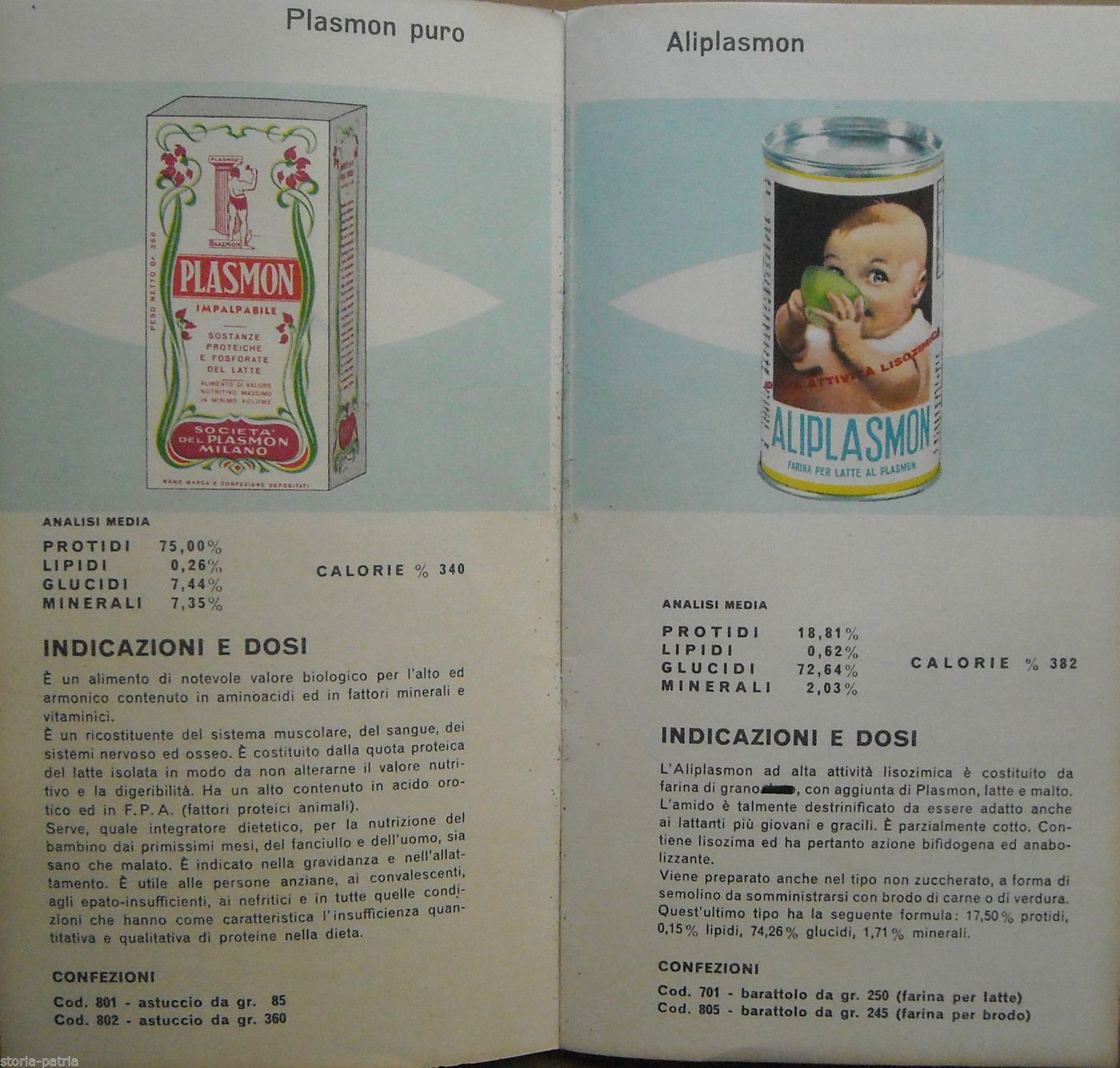 Catalogo Alimenti Plasmon: Pasta, Biscotti E Semolino Per Bambini