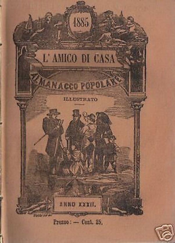 Almanacco L'Amico Di Casa 1885 Torino, Esposizione, Igiene, Santi Cervi