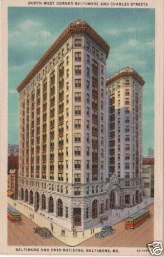 Cartolina Antica Baltimore, Grattacieli E Tram, Primi '900