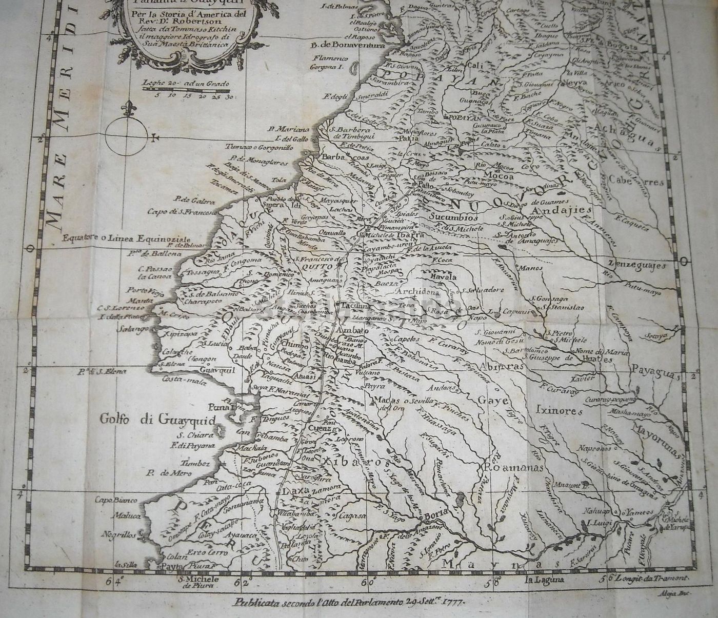 Mappa Antica: Panama, Cartagena, Quito, Popayan, Granata (1780), Thomas Kitchin