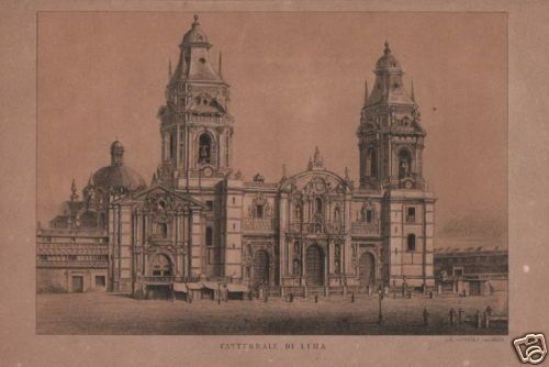 Cenni Storici Del Perù 1860 Davila Condemarin Stemma Lima Torino