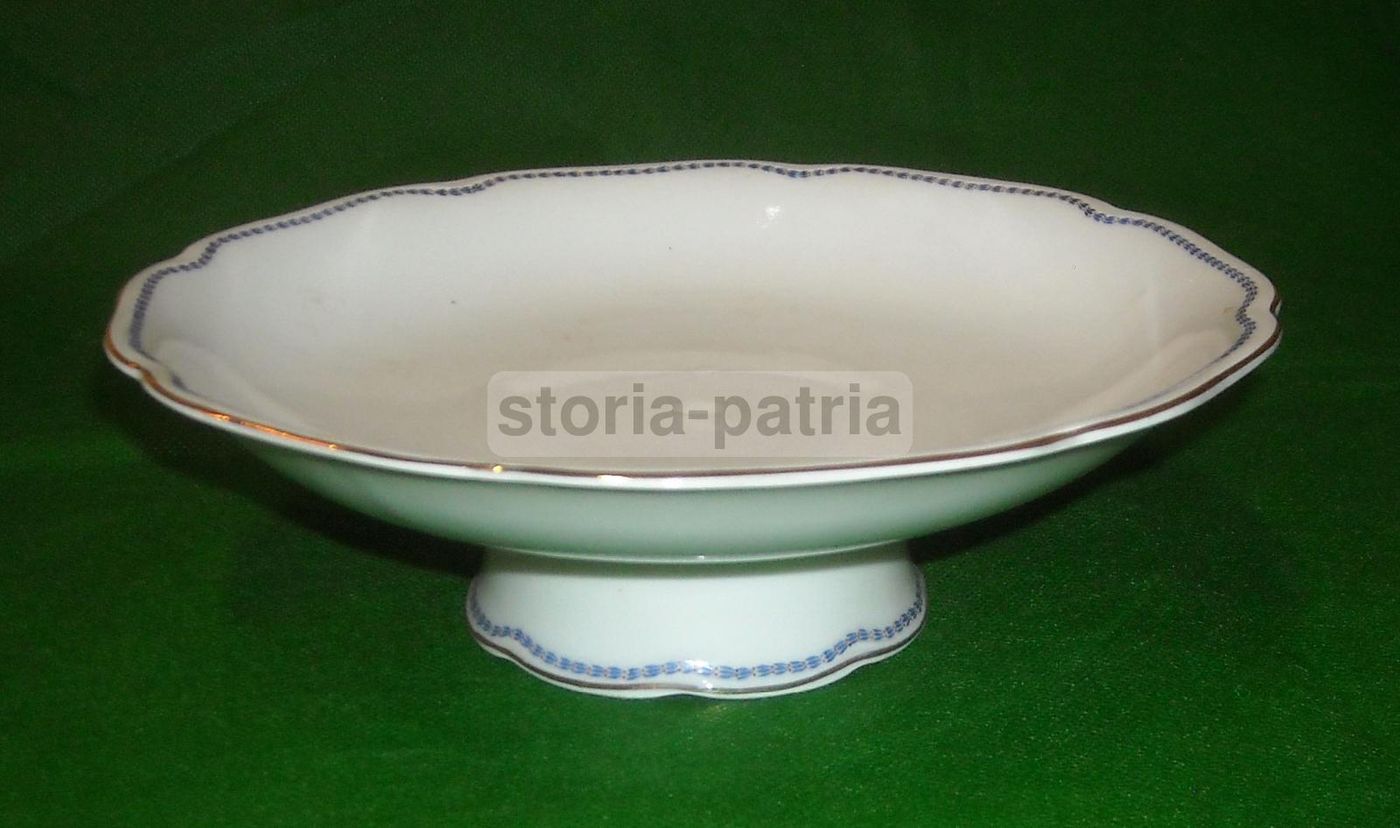 Alzatina Richard Ginori In Porcellana Dorata, Fine XIX Secolo