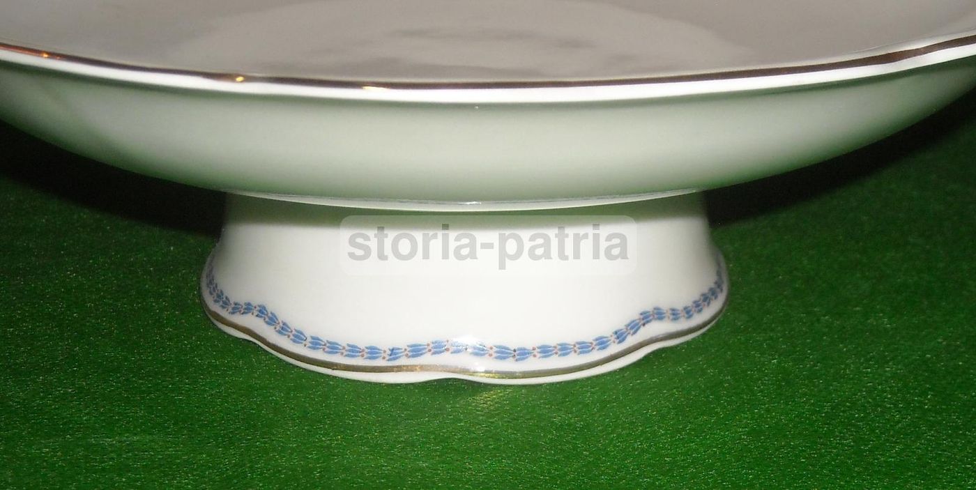 Alzatina Richard Ginori In Porcellana Dorata, Fine XIX Secolo