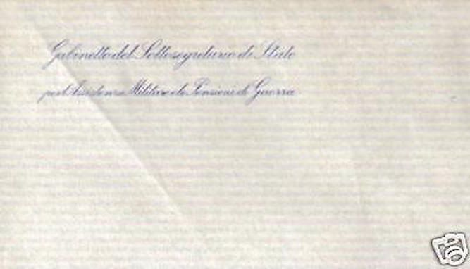 Carta Da Lettera Militare Antica Pensioni Guerra Primo '900