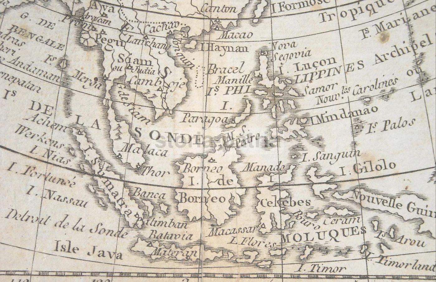 Antica Mappa Asia Cina India Giappone Arabia Russia Sec. XVIII