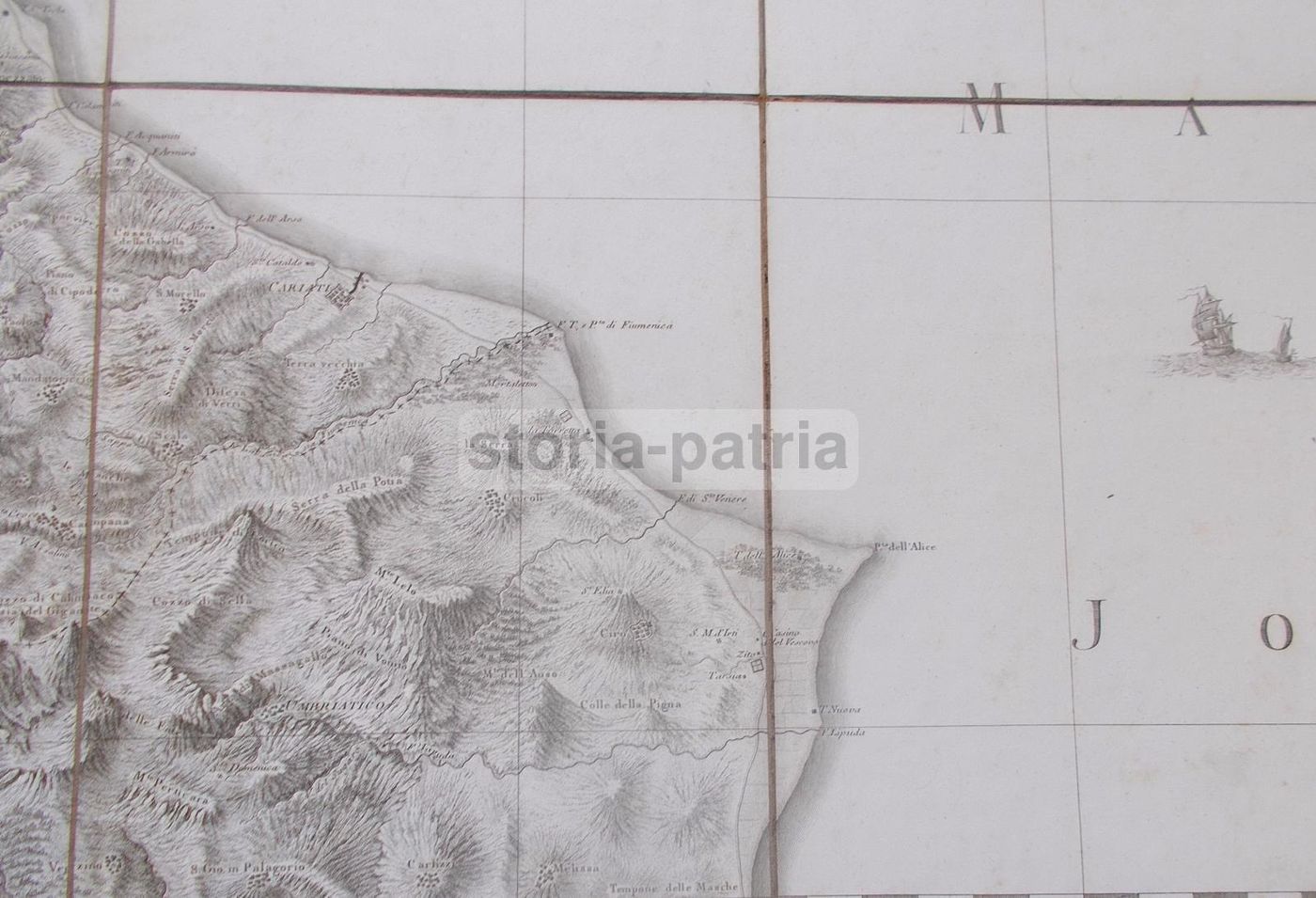 Mappa Antica Della Calabria Citeriore, Rizzi Zannoni, 1788