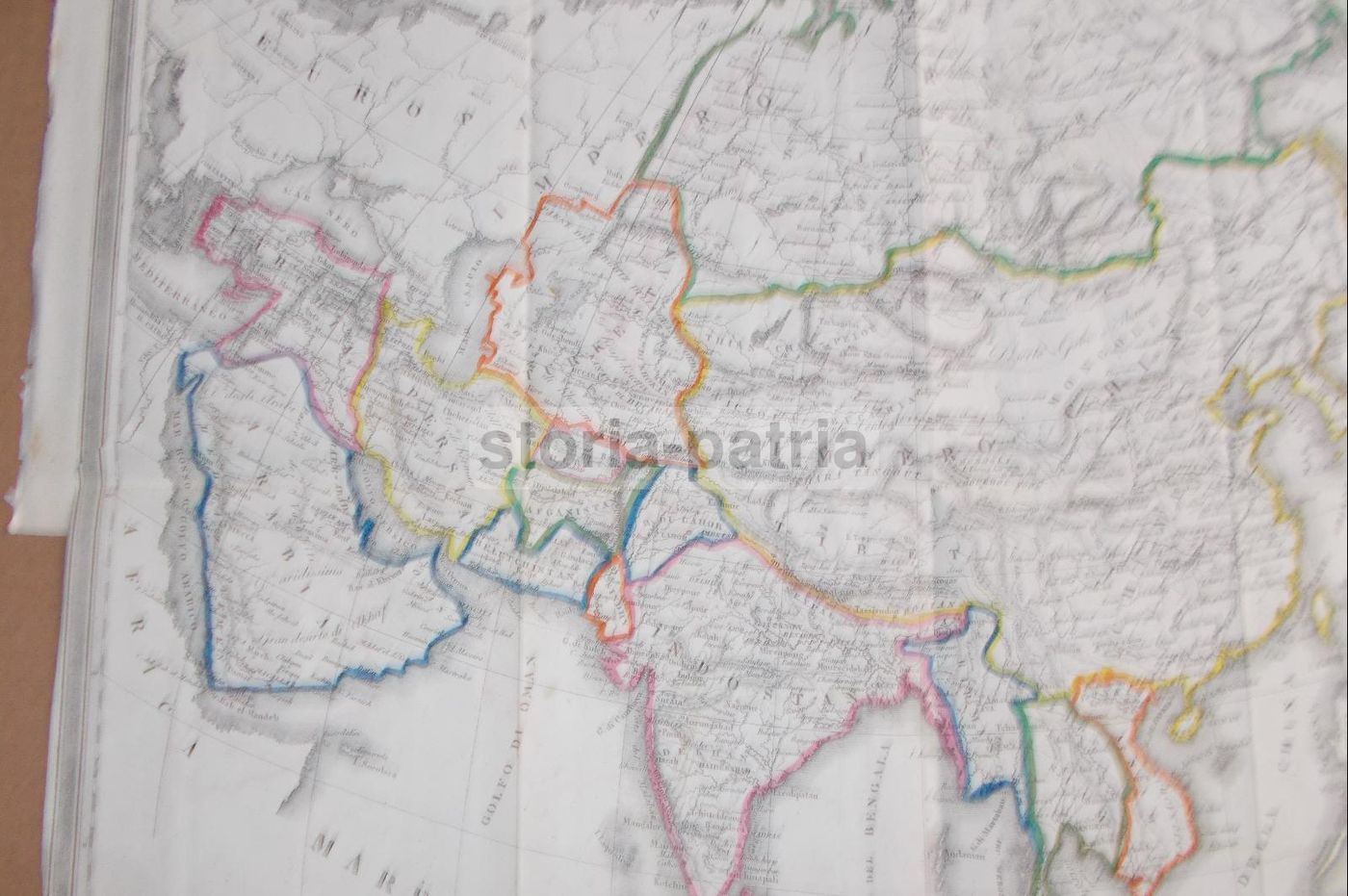 Mappa Antica Dell'Asia, 1851, Cesare Maggi