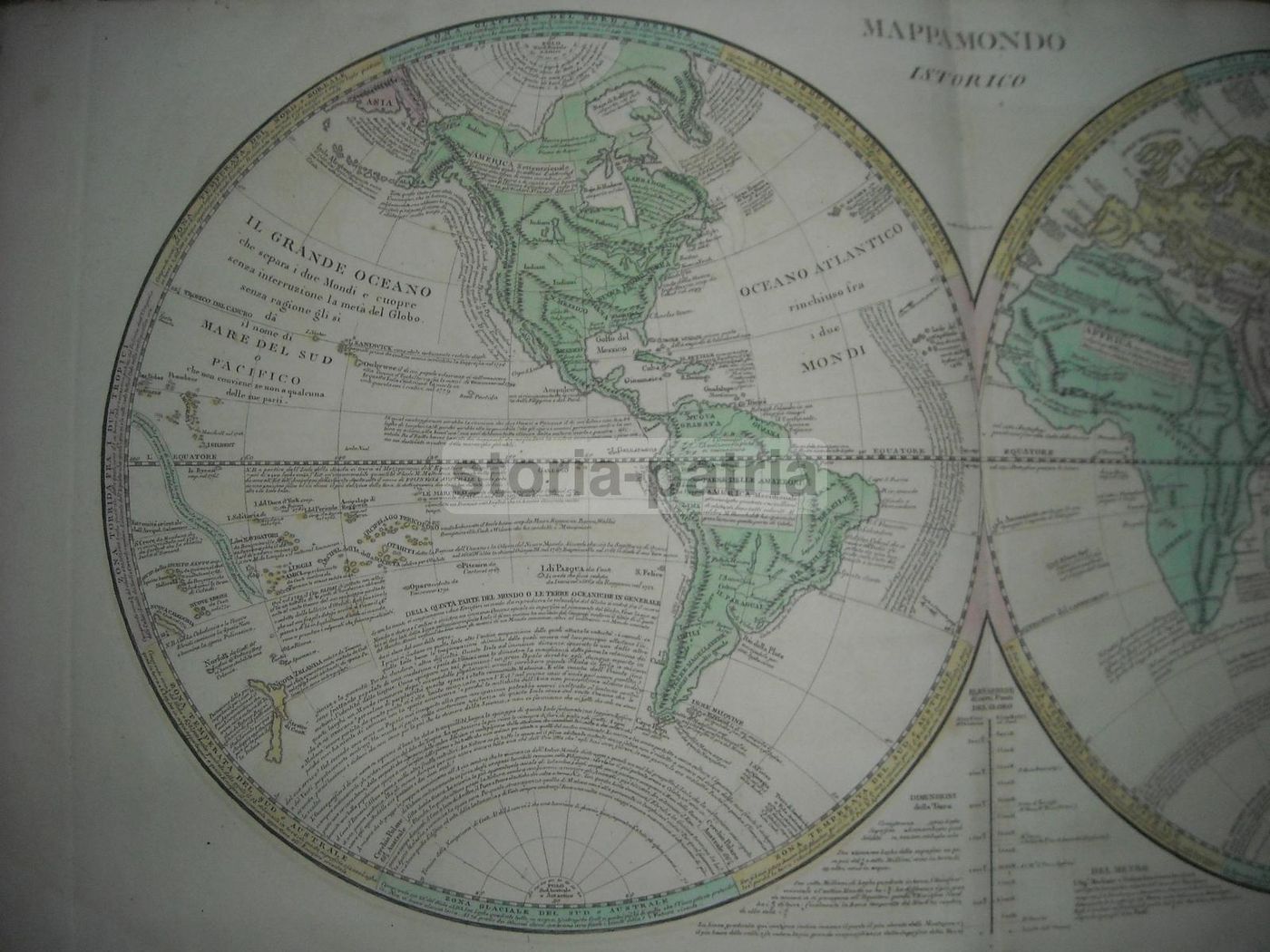Mappamondo Istorico 1813, Molini Landi E C., Firenze