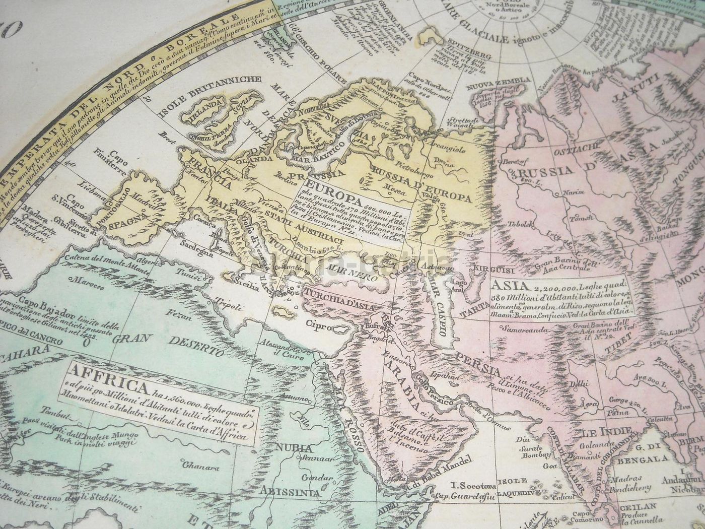 Mappamondo Istorico 1813, Molini Landi E C., Firenze