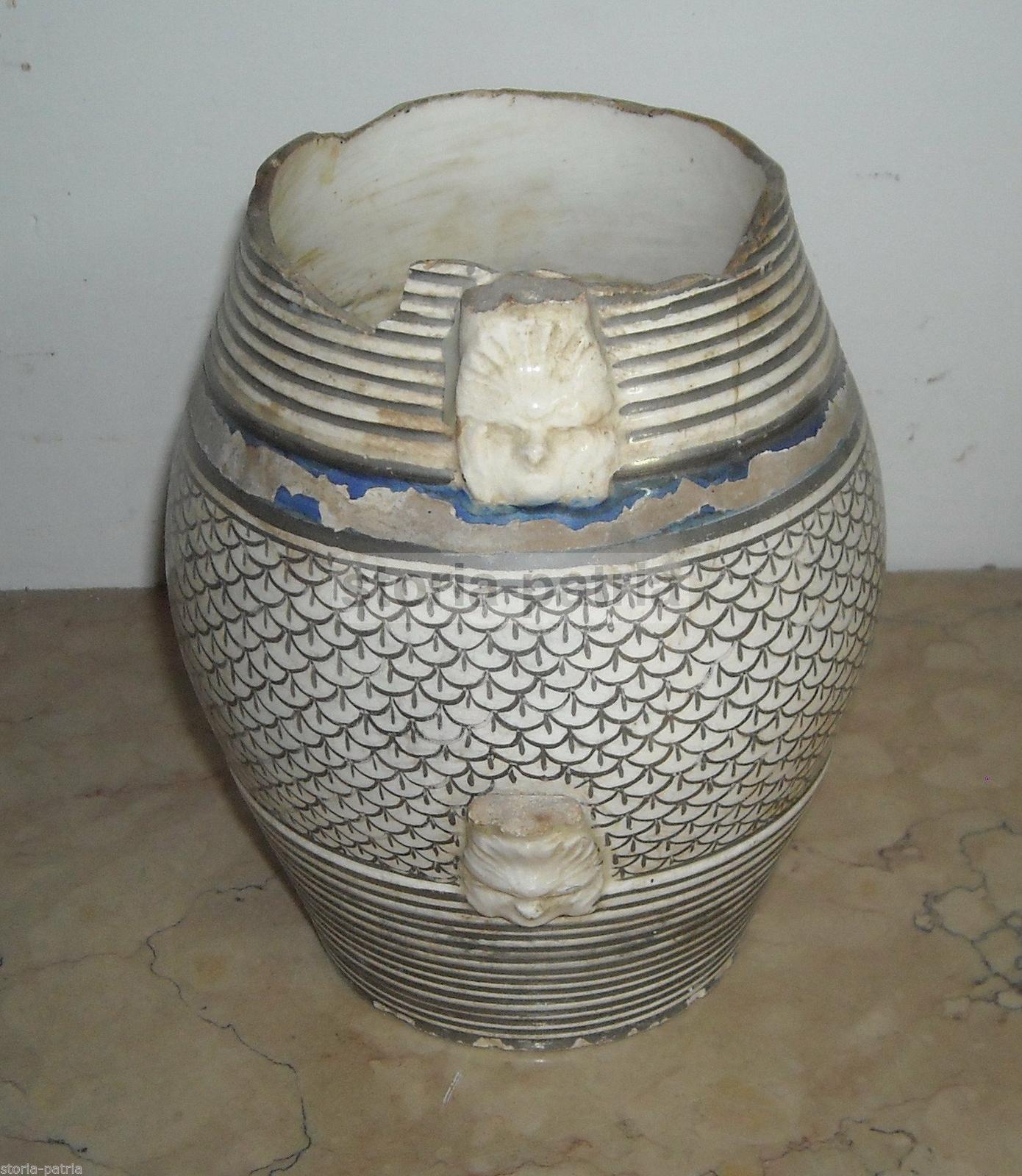 Brocca In Ceramica Napoletana Della Prima Metà Dell'800 Da Restaurare