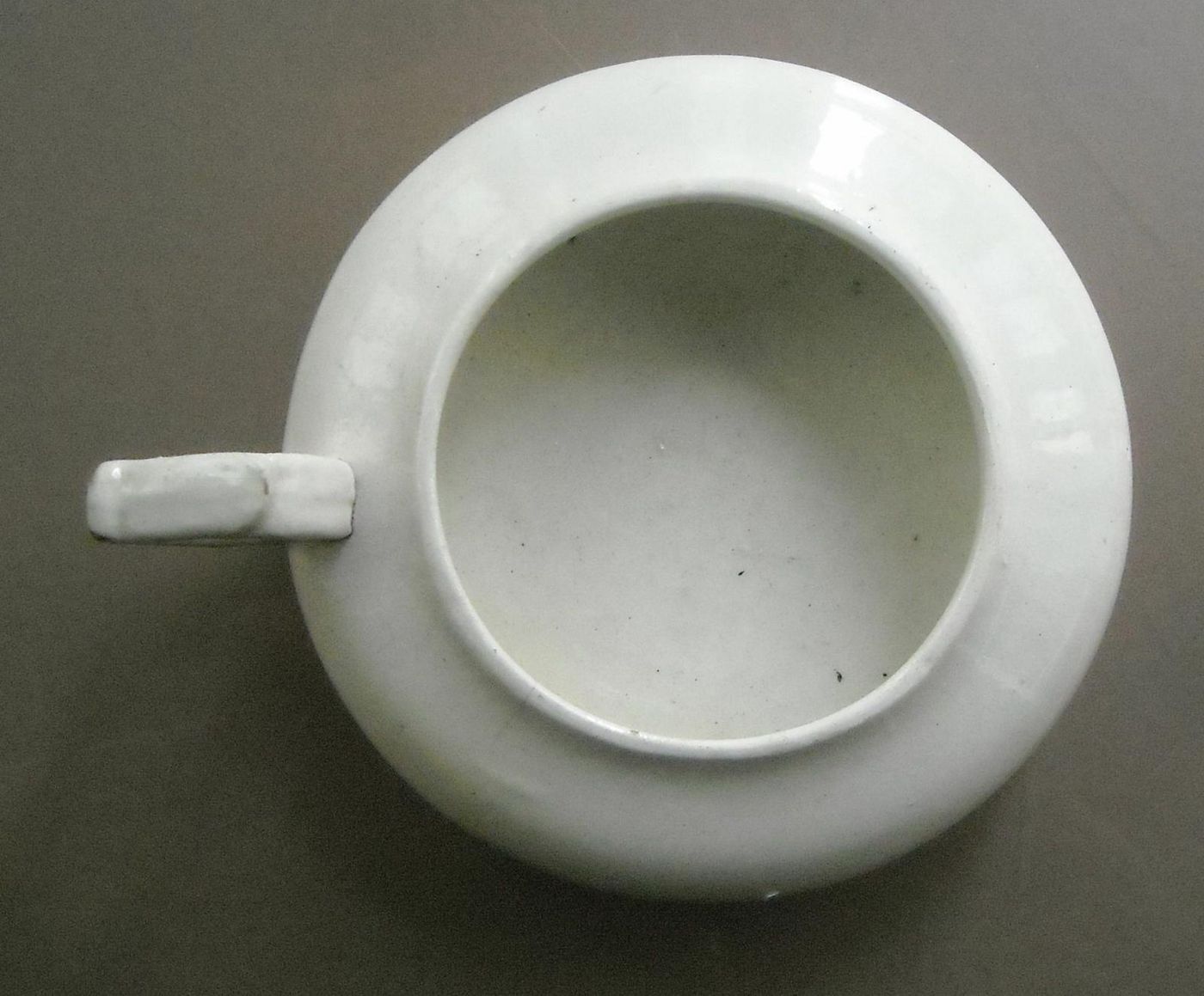 Antico Soprammobile In Ceramica S.C. Richard, Fine XIX Secolo