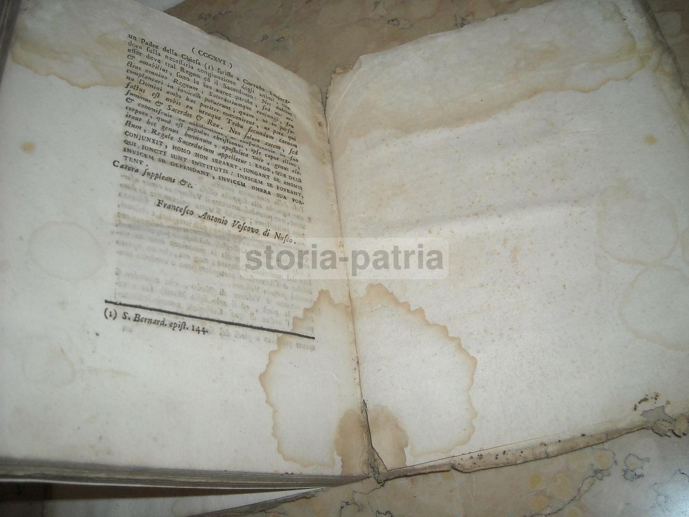 Controversia Giuridica Vescovo Nusco Montella Leone X 1767 Napoli
