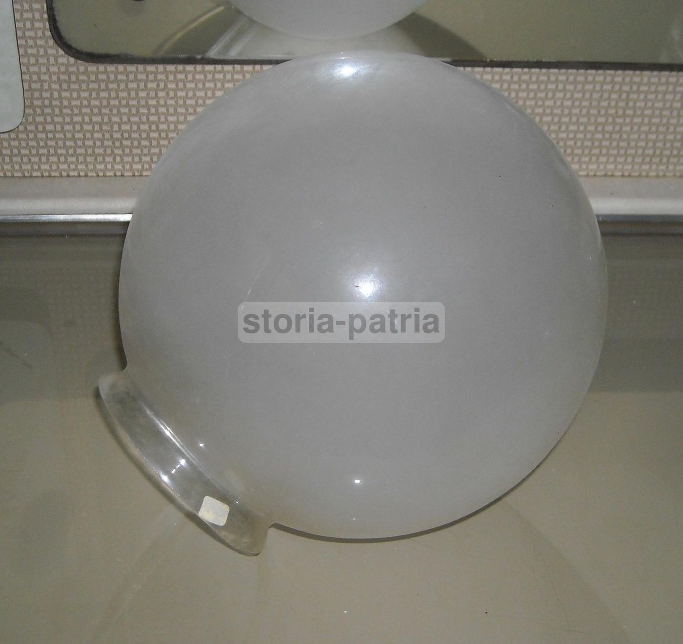 Coppa Globulare In Vetro Smerigliato Per Lampada, Epoca 1900