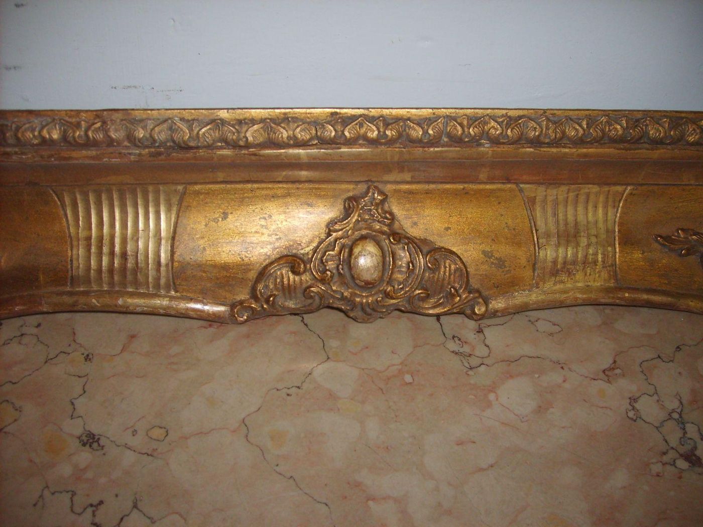 Antica Cornice Dorata Metà '800 (74x62 Cm) Per Quadri E Specchiere