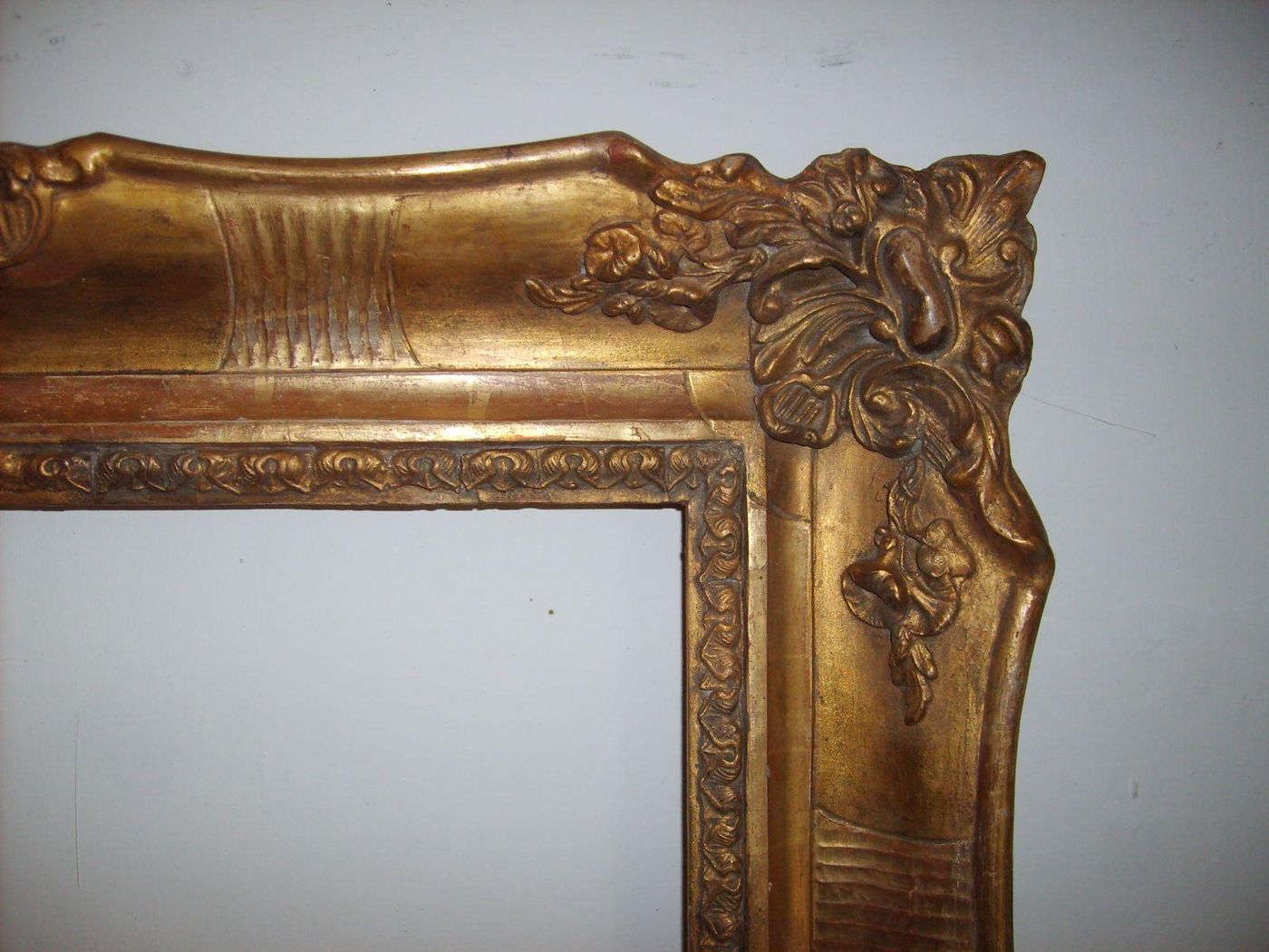 Antica Cornice Dorata Metà '800 (74x62 Cm) Per Quadri E Specchiere