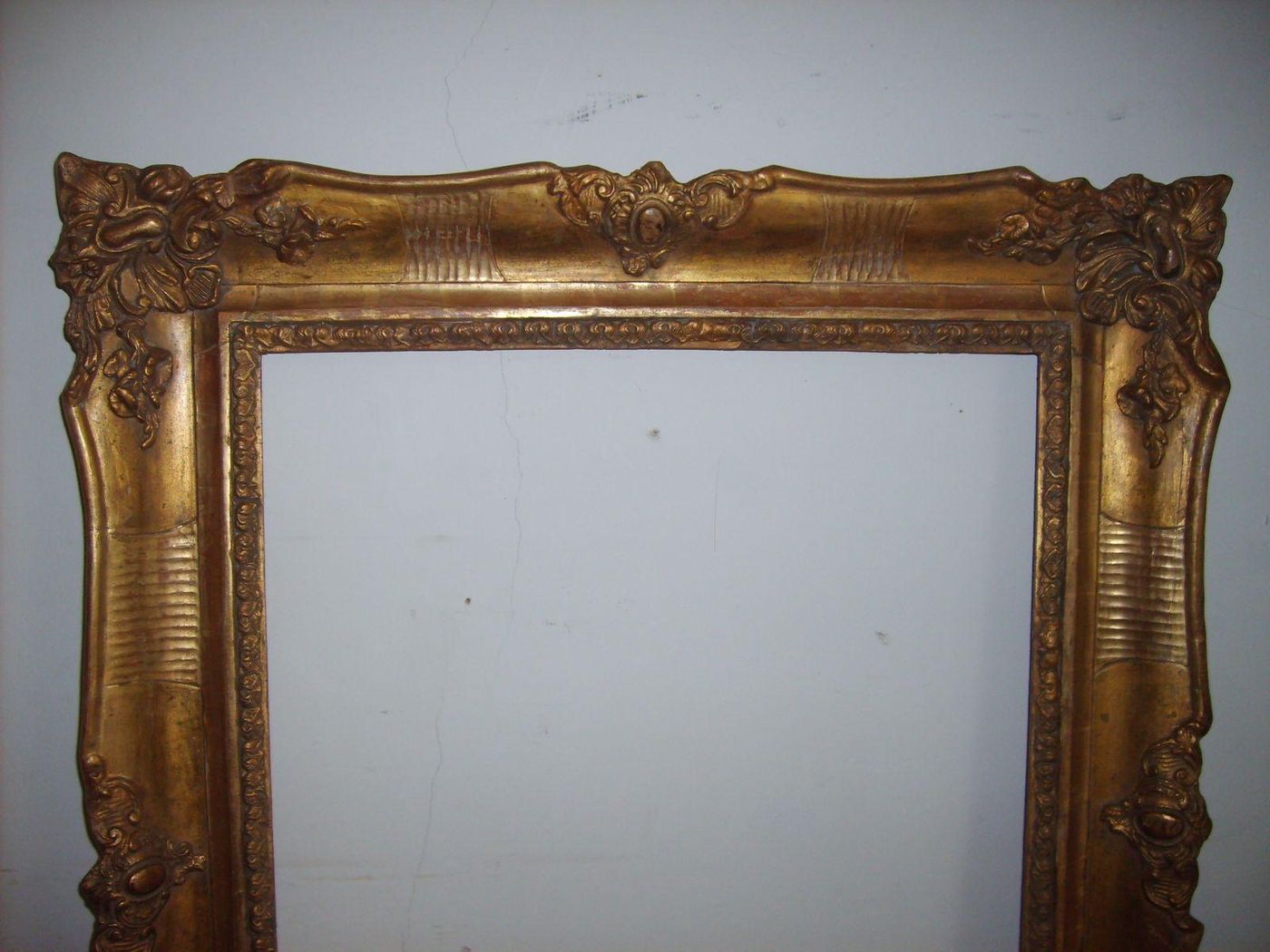 Antica Cornice Dorata Metà '800 (74x62 Cm) Per Quadri E Specchiere