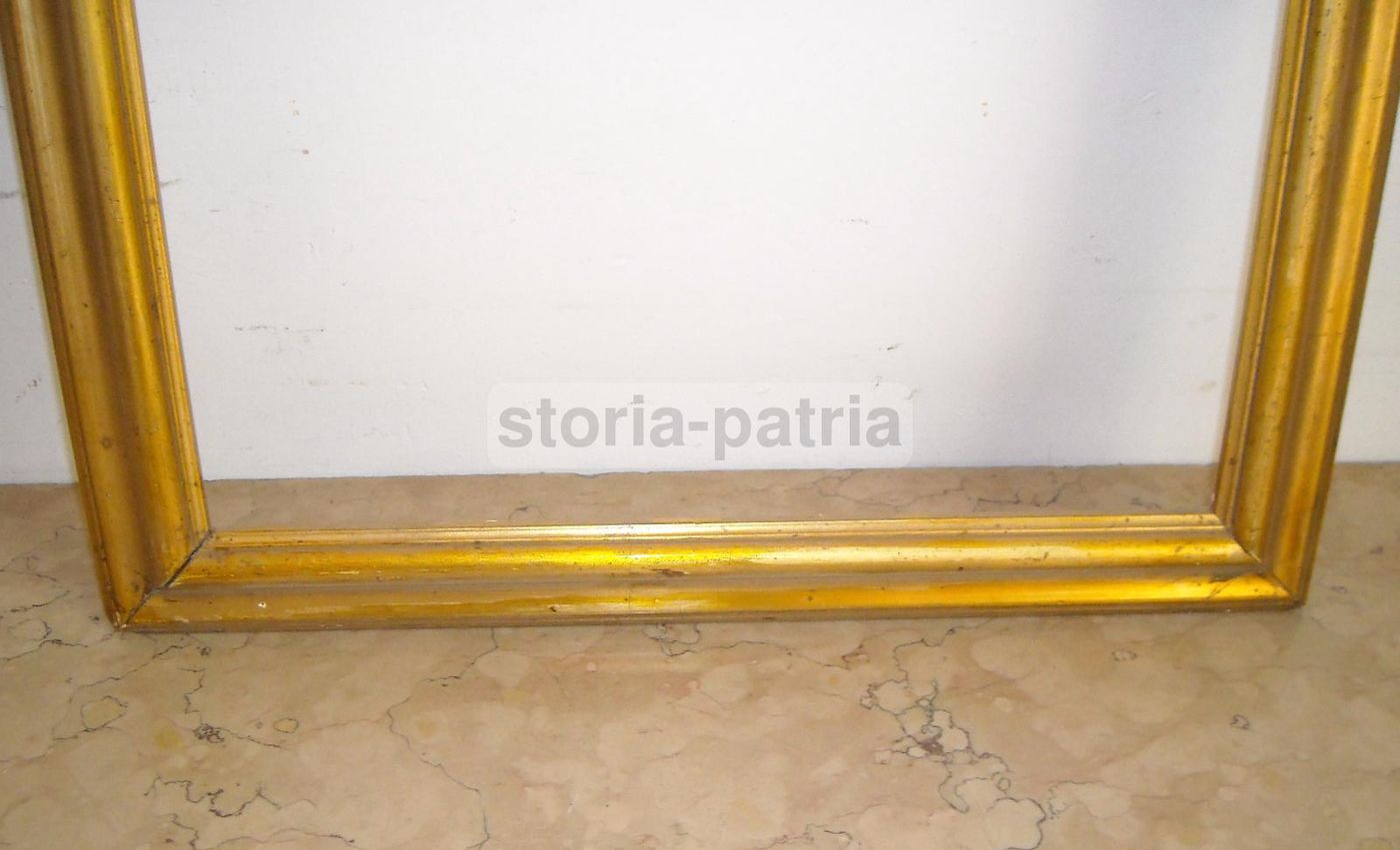 Cornice Antica Dorata Fine '800 Primo '900 Per Dipinti E Specchi