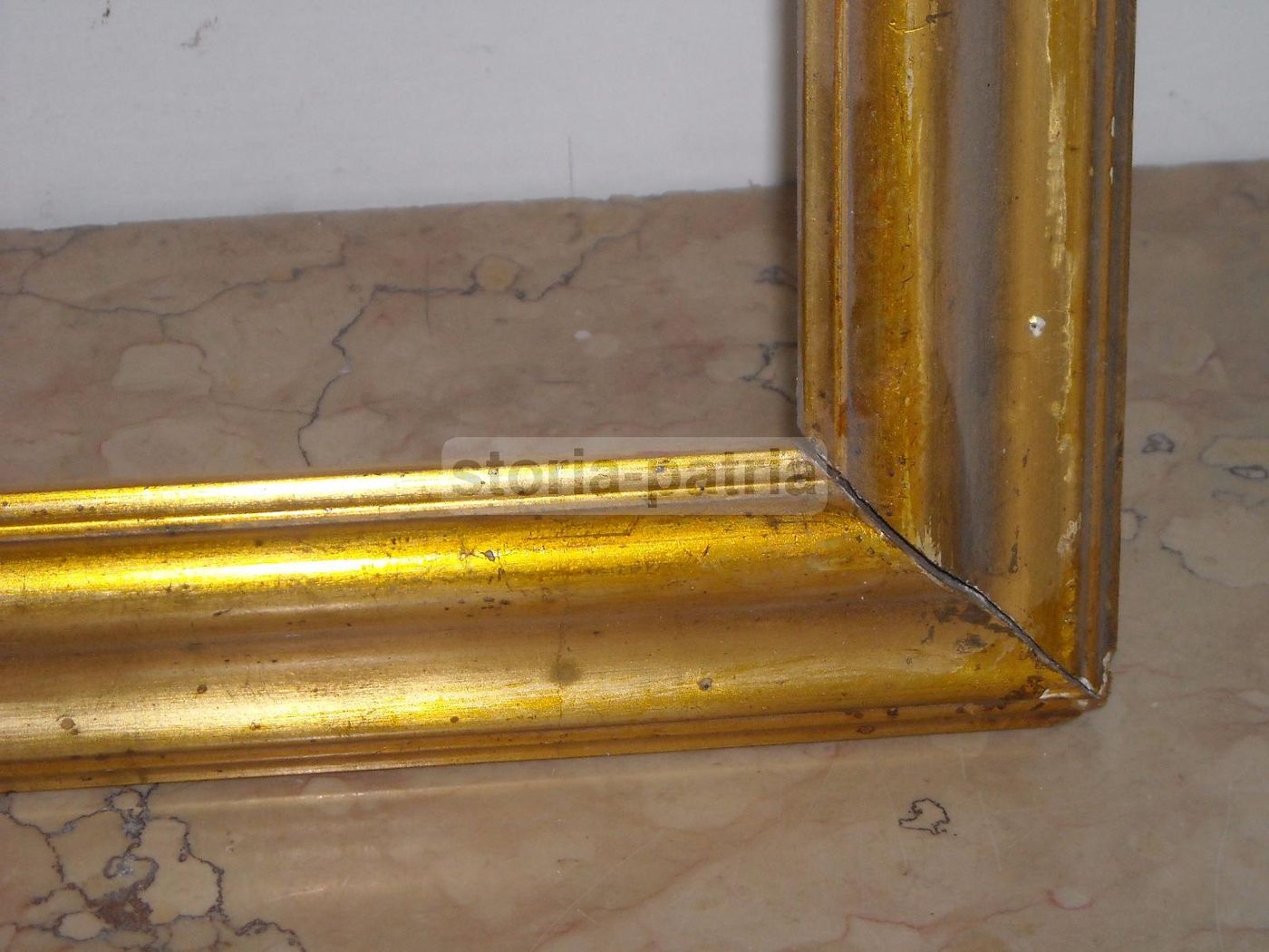Cornice Antica Dorata Fine '800 Primo '900 Per Dipinti E Specchi