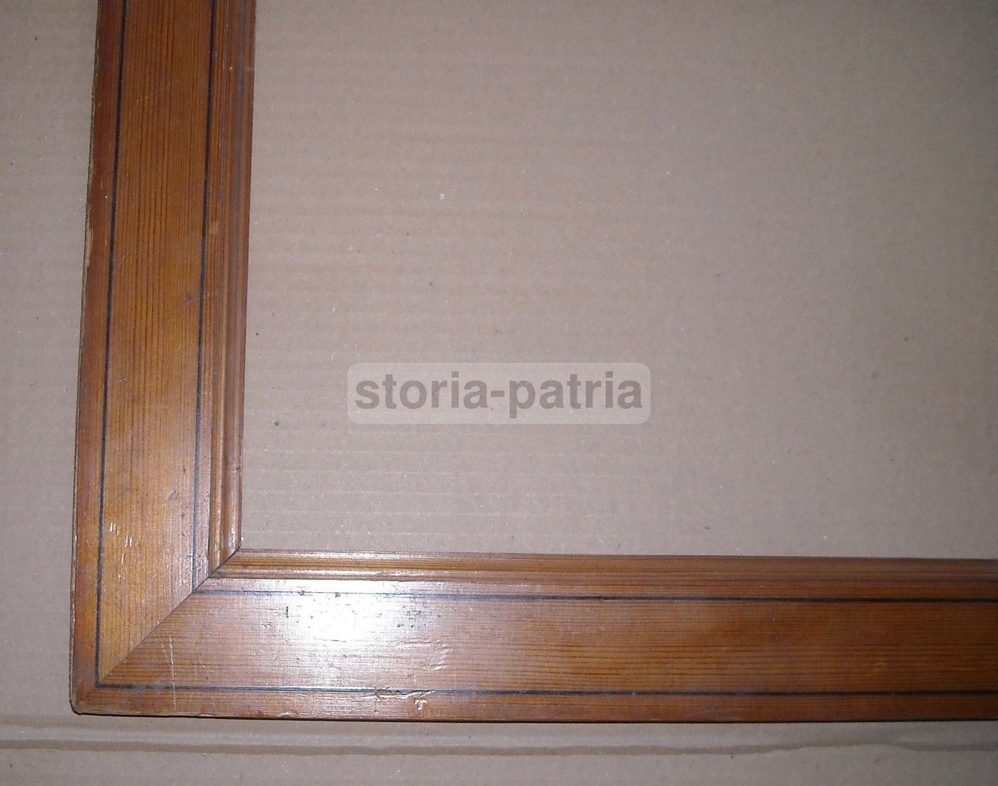 Antica Cornice In Legno Naturale, XIX Secolo, 96x74 Cm
