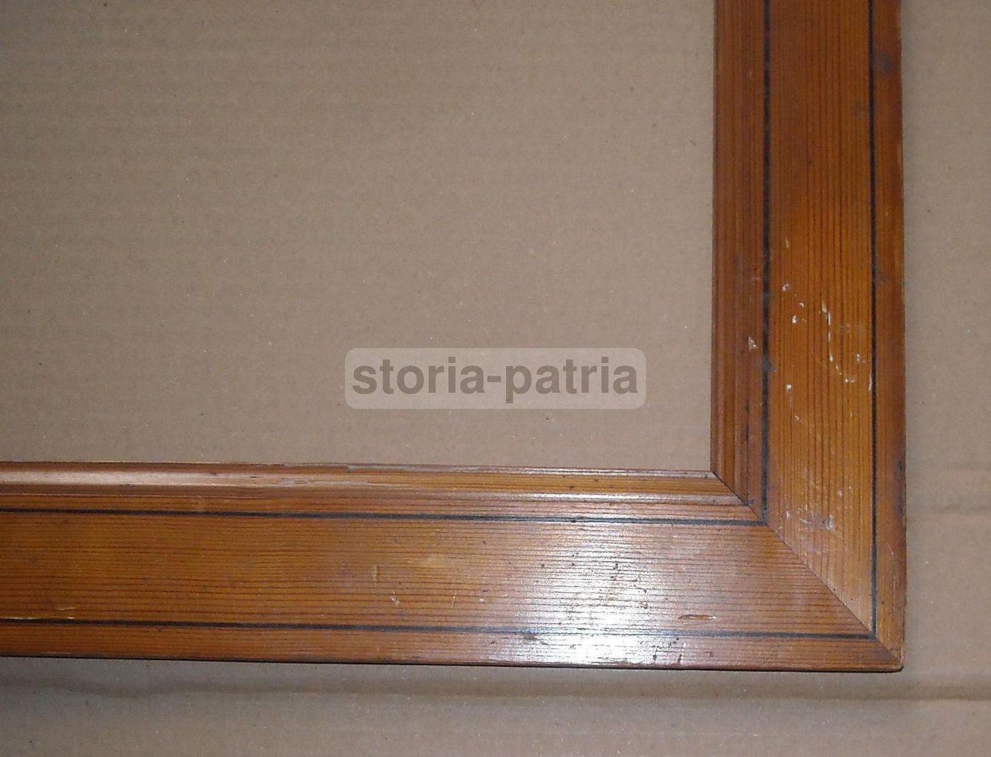 Antica Cornice In Legno Naturale, XIX Secolo, 96x74 Cm