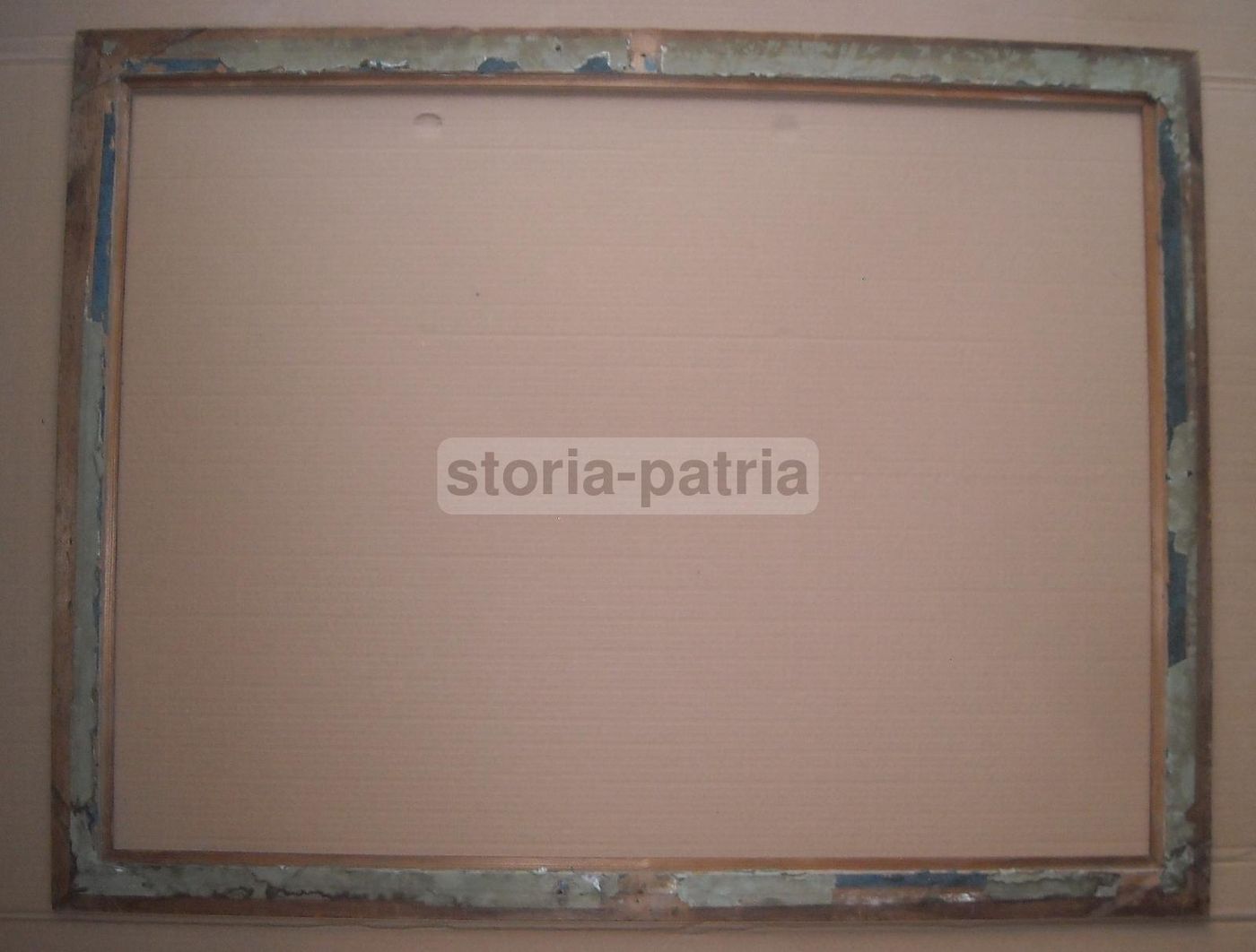 Antica Cornice In Legno Naturale, XIX Secolo, 96x74 Cm