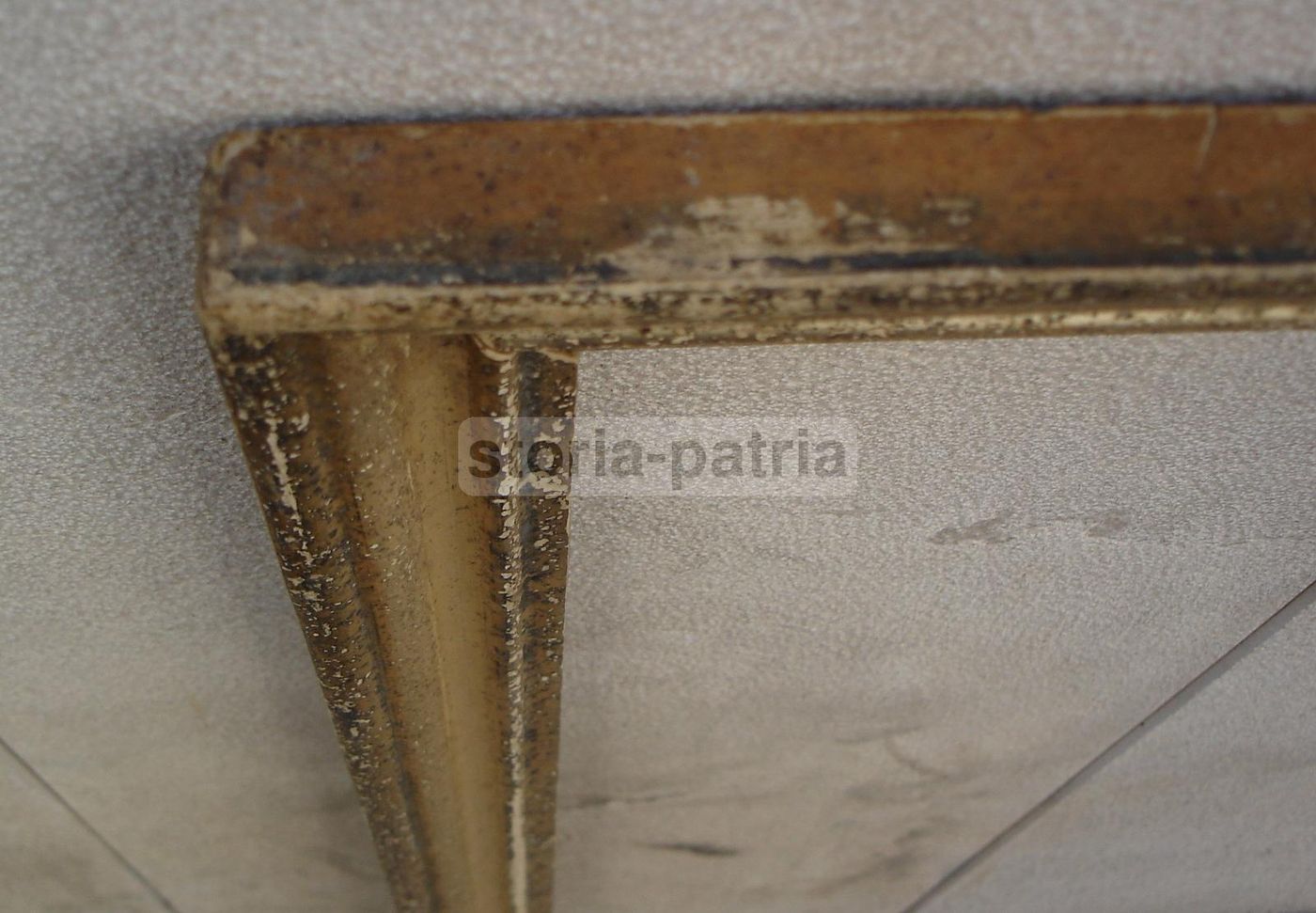 Cornice Antica In Legno Dorato A Mecca, Fine '800 Inizio '900, 81,5x65 Cm