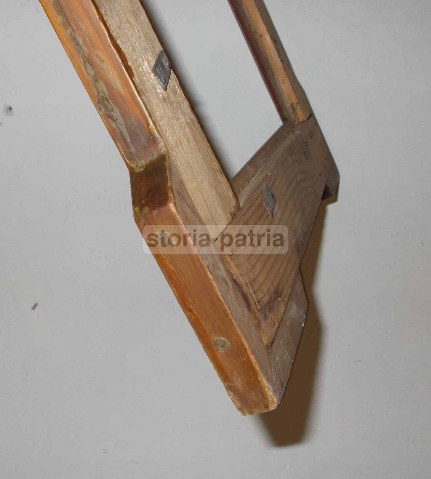 Antica Cornice In Legno Noce, Fine '800   Primi '900, Cm 52x40