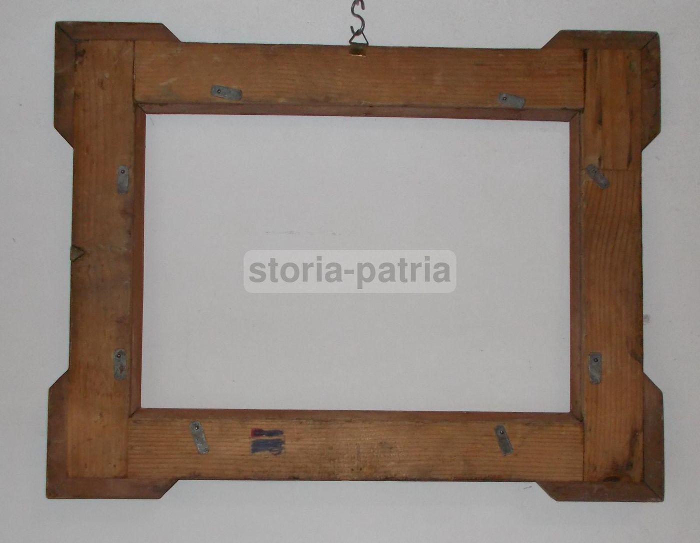 Antica Cornice In Legno Noce, Fine '800 Primi '900, Cm 52x40
