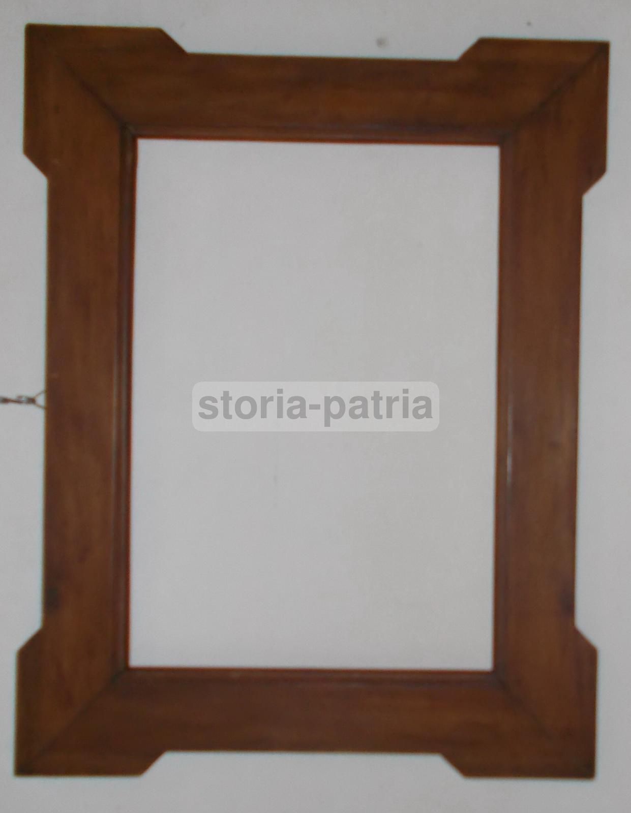 Antica Cornice In Legno Noce, Fine '800   Primi '900, Cm 52x40