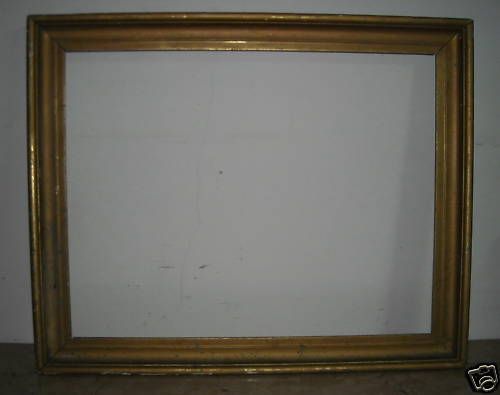 Antica Cornice In Legno Meccata Oro Fine '800 Inizio '900