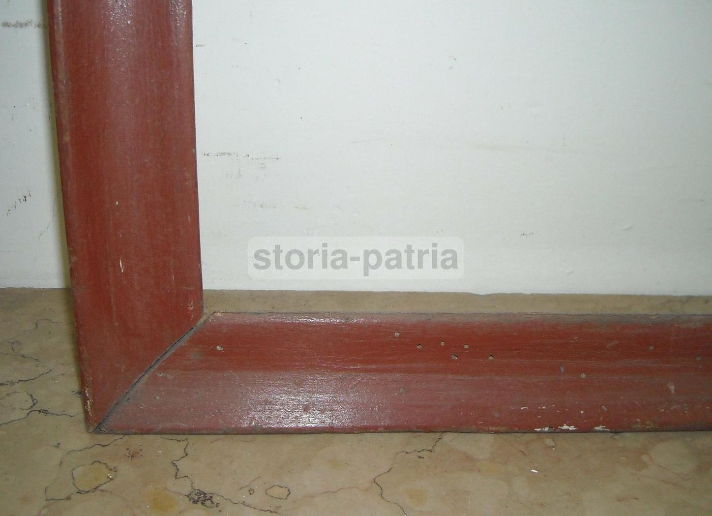 Antica Cornice In Legno Massiccio, XIX Secolo
