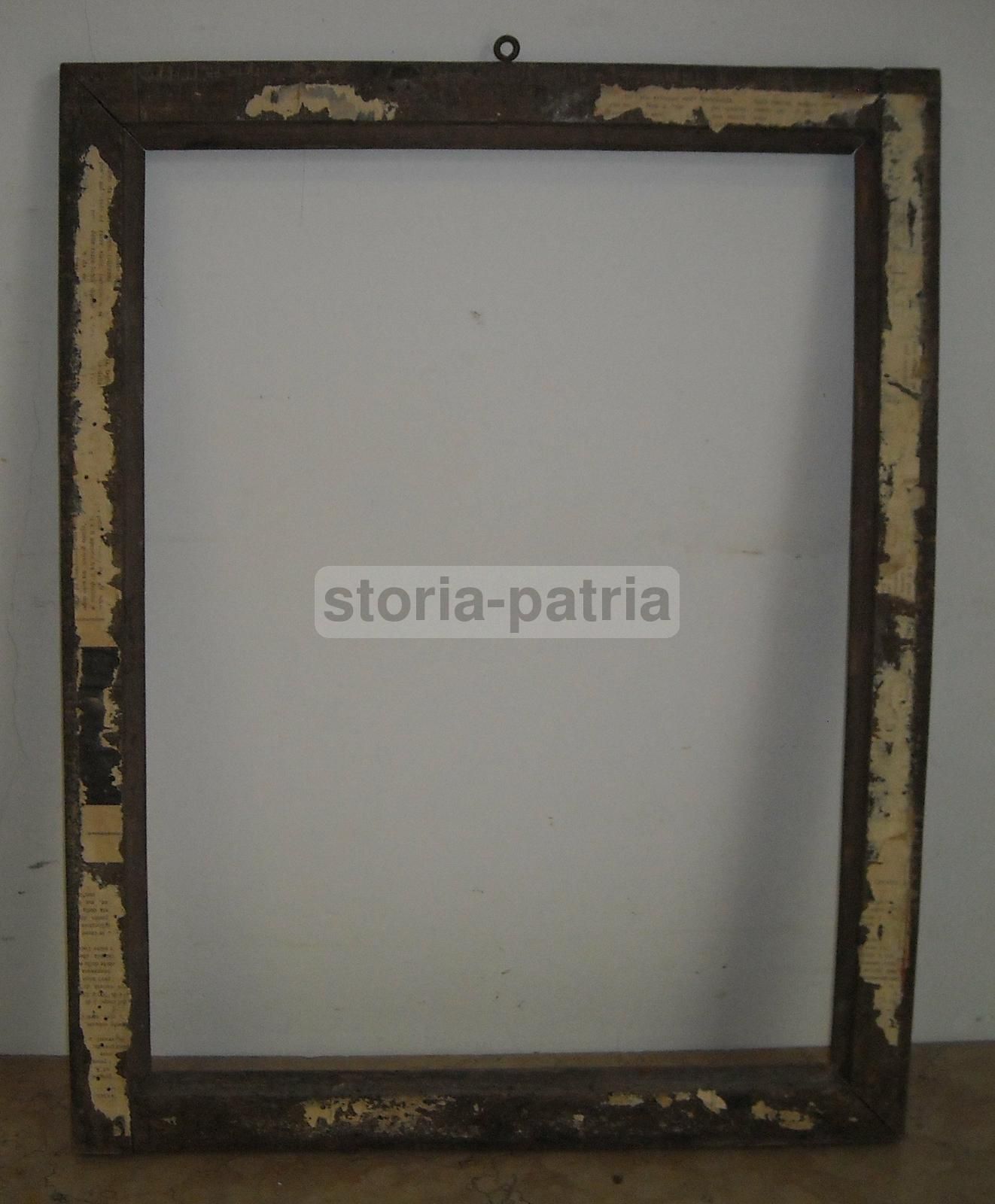 Antica Cornice In Legno Massiccio, XIX Secolo