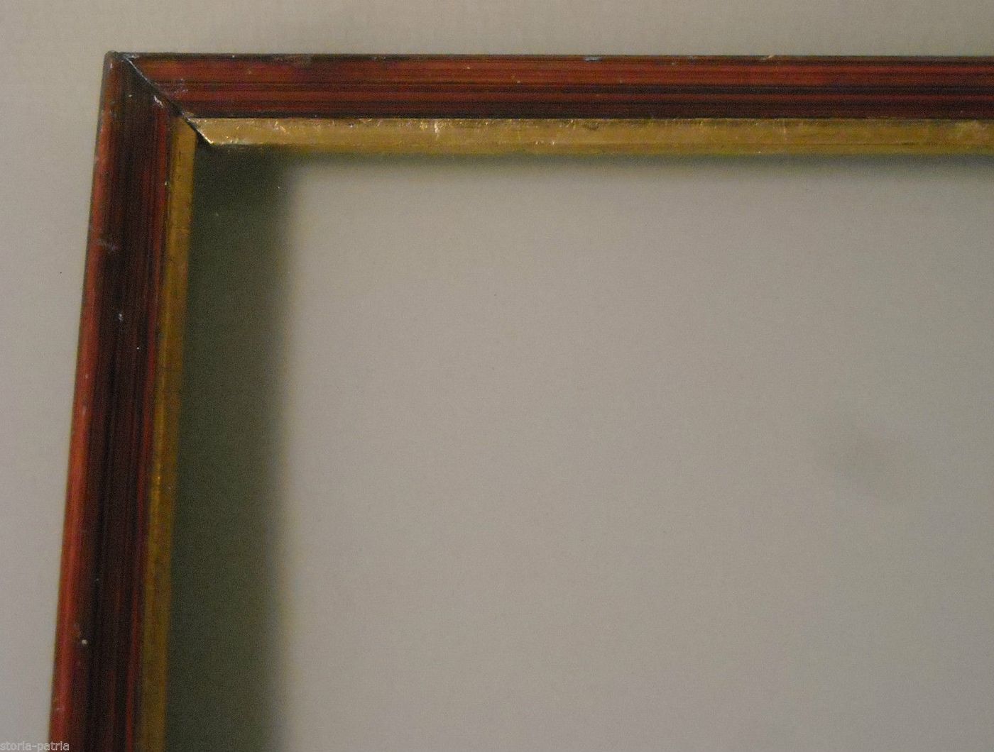 Antica Cornice Liberty In Legno, Inizio '900, 44x36 Cm