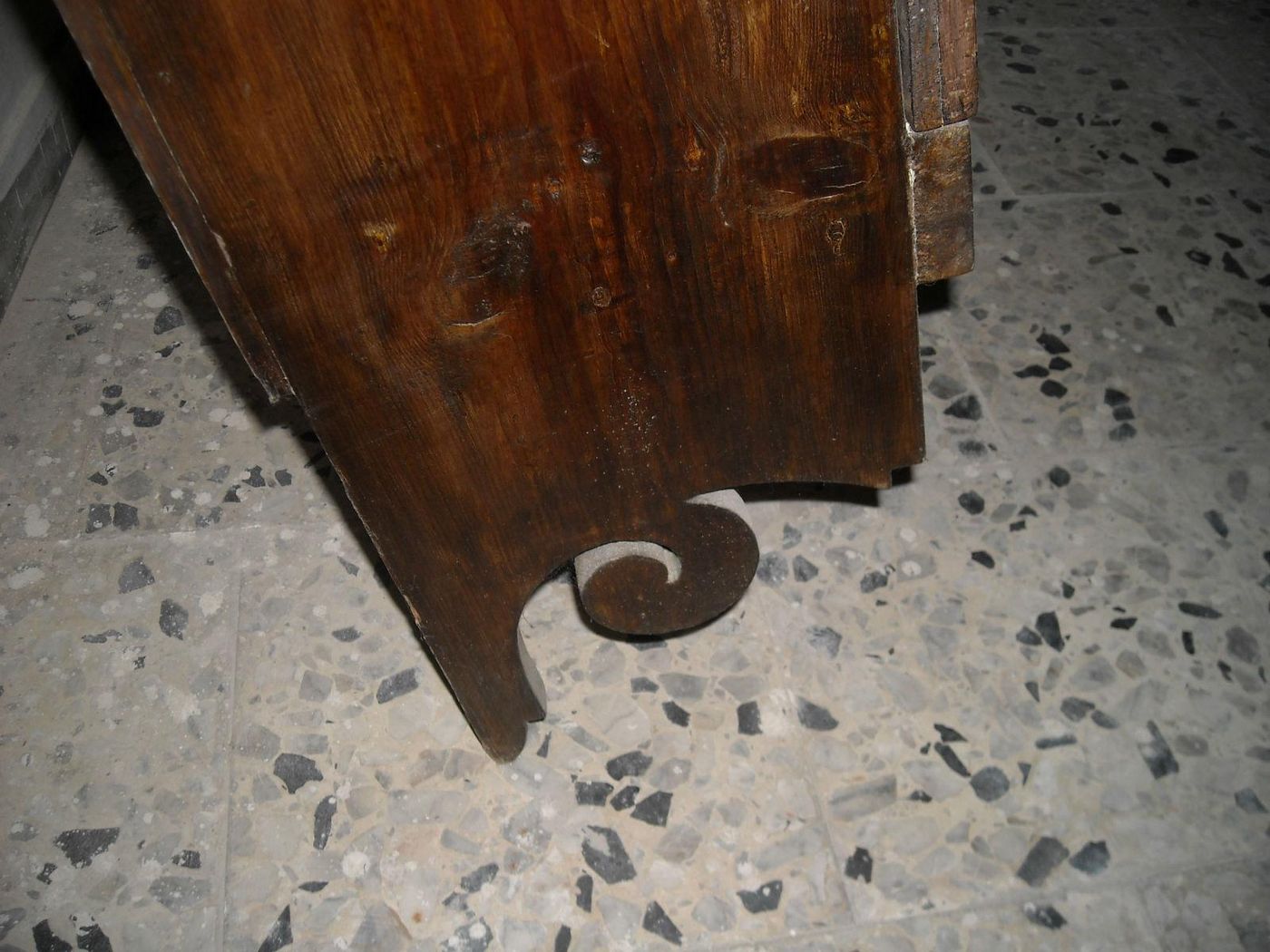 Antica Vetrina In Legno Dell'800, Piattaia O Libreria Da Parete