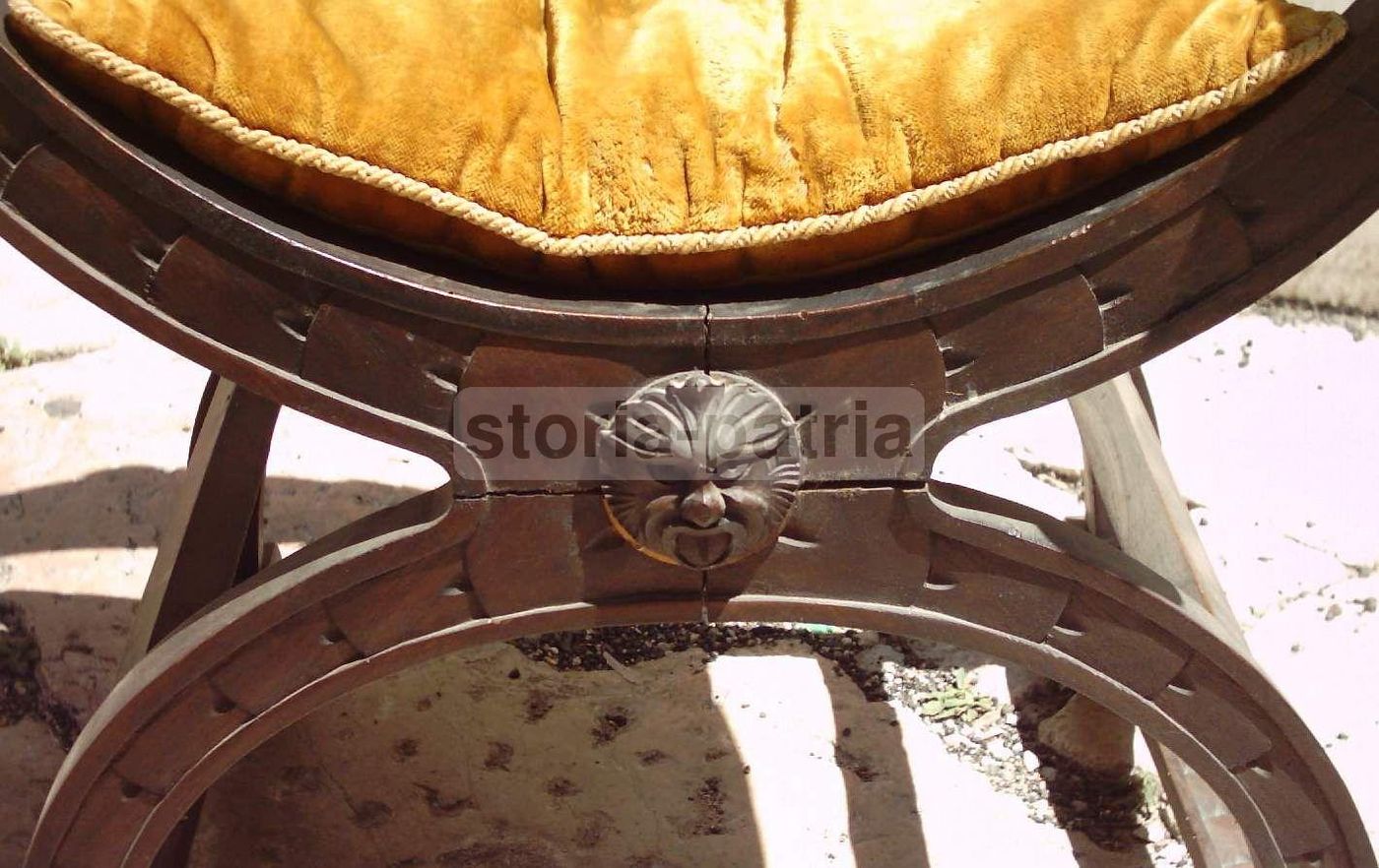 Sedia Intagliata In Stile Rinascimentale, Ebanisteria Lombarda, Novecento